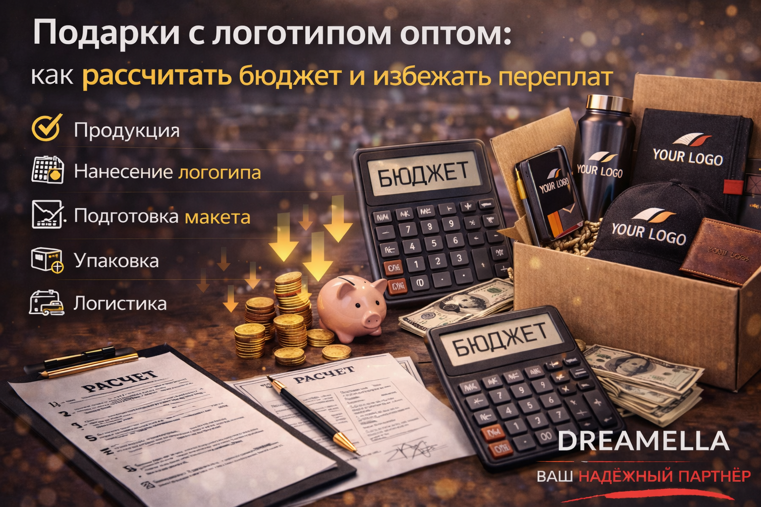 подарки с логотипом оптом