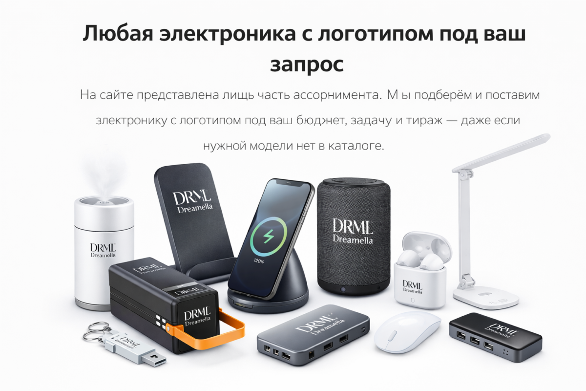 Электроника с логотипом на заказ