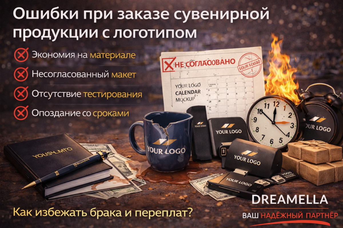 ошибки при заказе сувениров