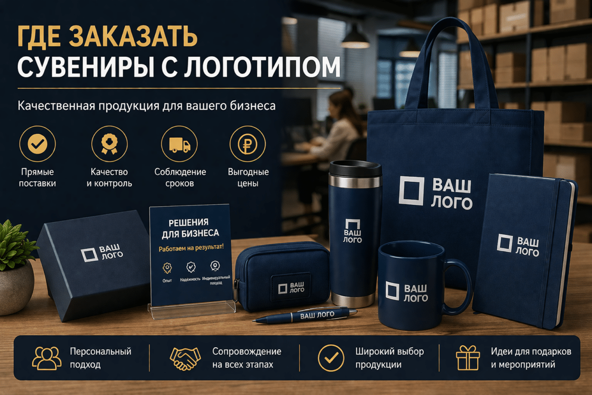 где заказать сувениры с логотипом для бизнеса и рекламных мероприятий
