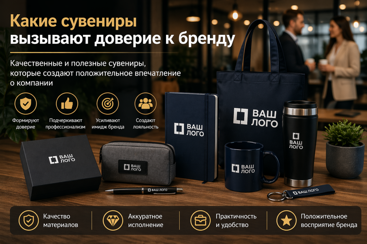 какие сувениры вызывают доверие к бренду качественные и практичные решения